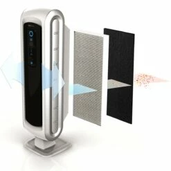 AeraMax DX5 Air Purifier -FRIGIDAIRE Sales Shop aeramax dx5 air purifier airflow graphic