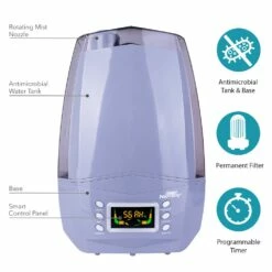 Air Innovations 1.5 Gal. Ultrasonic Cool Mist Humidifier -FRIGIDAIRE Sales Shop air innovations mh 512 ultrasonic cool mist humidifier platinum features graphic