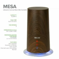AIRCARE Mesa Ultrasonic Humidifier -FRIGIDAIRE Sales Shop aircare mesa warm cool mist humidifier specs