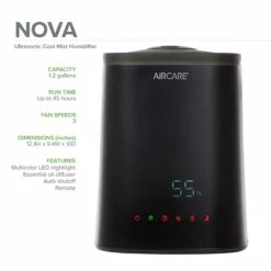 AIRCARE Nova Ultrasonic Humidifier 19 AIRCARE Nova Ultrasonic Humidifier -FRIGIDAIRE Sales Shop aircare nova ultrasonic humidifier spec graphic