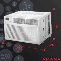 Amana 12,000 BTU Window Air Conditioner W/ Electronic Controls -FRIGIDAIRE Sales Shop amana amap121cw 12000 btu window air conditioner electronic controls measurements