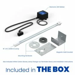 Aprilaire Whole House UVC Chemical Free Coil Cleaner -FRIGIDAIRE Sales Shop aprilaire auv24v whole house uvc chemical free coil cleaner graphic 5