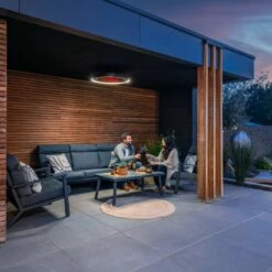 Bromic Eclipse Smart-Heat Electric Pendant Heater + Dimmable LED Lighting Rail + 24-In. Twin Pole -FRIGIDAIRE Sales Shop brmoic eclipse smart heat electric pendant heater bh0920001 1 lifestyle 4