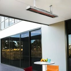 Bromic Cobalt Smart-Heat Dual Element Outdoor Patio Heater -FRIGIDAIRE Sales Shop bromic cobalt smart heat 240v 6000w electric outdoor heater lifestyle 2