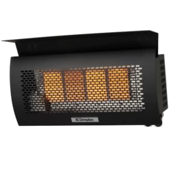 Dimplex DGR Series Wall-Mounted Natural Gas Infrared Outdoor Heater -FRIGIDAIRE Sales Shop dimplex dgr series wall mounted outdoor heater angle