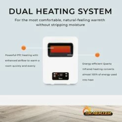 Dr. Infrared Heater 2-Way Wall Mount Or Portable Space Heater -FRIGIDAIRE Sales Shop dr infrared heater dr908 2 way wall mount portable space heater dual heating system