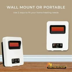 Dr. Infrared Heater 2-Way Wall Mount Or Portable Space Heater -FRIGIDAIRE Sales Shop dr infrared heater dr908 2 way wall mount portable space heater mounting system