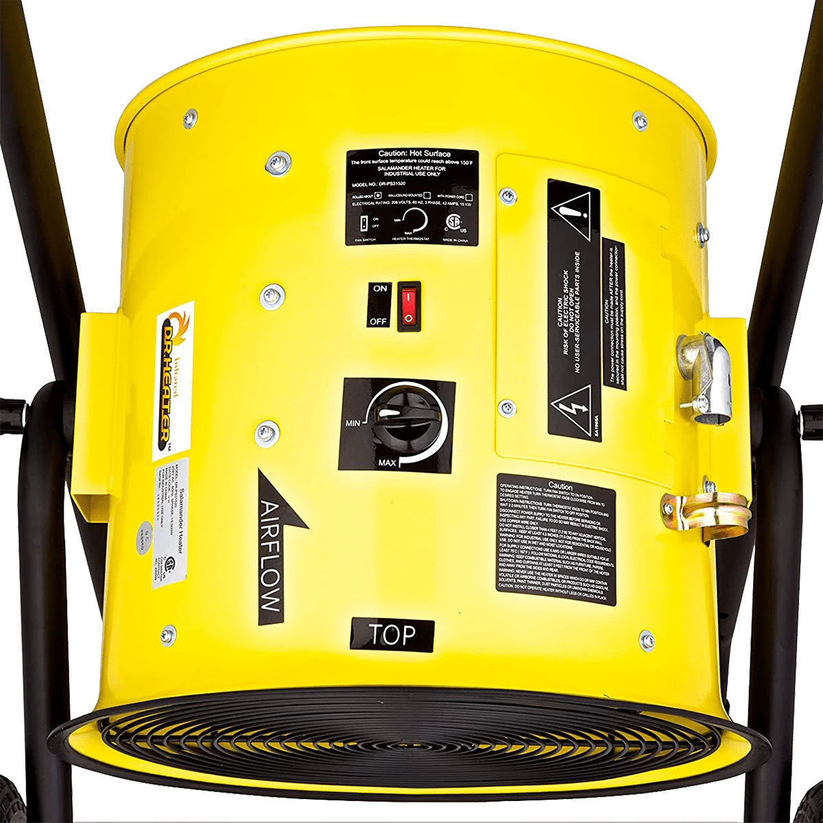 Dr. Infrared Heater 15,000 Watt Salamander Construction Portable Fan Forced Electric Heater 7 Dr. Infrared Heater 15,000 Watt Salamander Construction Portable Fan Forced Electric Heater - Image 6