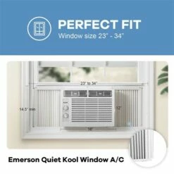 Emerson Quiet Kool 5,000 BTU Window Air Conditioner -FRIGIDAIRE Sales Shop emerson quiet kool 5000 btu window air conditioner perfect fit