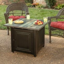 Endless Summer Burlington Outdoor LP Gas Fire Pit -FRIGIDAIRE Sales Shop endless summer gad15285sp burlington outdoor gas firepit lifestyle 2