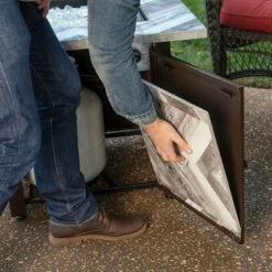 Endless Summer Duvall LP Outdoor Gas Fire Pit -FRIGIDAIRE Sales Shop endless summer gad15287sp duvall outdoor gas fire pit lifestyle 3