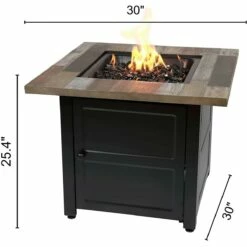 Endless Summer Cayden LP Outdoor Gas Fire Pit Table 13 Endless Summer Cayden LP Outdoor Gas Fire Pit Table -FRIGIDAIRE Sales Shop endless summer gad15298es cayden lp outdoor gas fire pit table dimensions