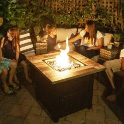 Endless Summer Cayden LP Outdoor Gas Fire Pit Table 17 Endless Summer Cayden LP Outdoor Gas Fire Pit Table -FRIGIDAIRE Sales Shop endless summer gad15298es cayden lp outdoor gas fire pit table lifestyle 4