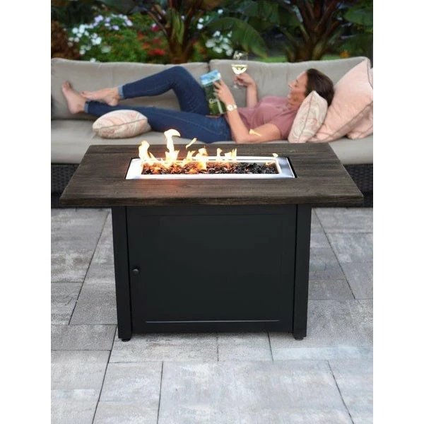 Endless Summer Marc Rectangular LP Outdoor Gas Fire Pit Table 4 Endless Summer Marc Rectangular LP Outdoor Gas Fire Pit Table - Image 2