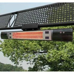 Ener-G+ Wall Mounted Infrared Outdoor Heater W/ Bluetooth Speaker -FRIGIDAIRE Sales Shop energ plus hea 21590bt mural outdoor heater lifestyle 2