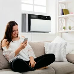 Friedrich Kuhl 8,000 BTU Window Air Conditioner W/Electric Heat -FRIGIDAIRE Sales Shop freidrich kuhl q smart window air conditioner lifestyle 1