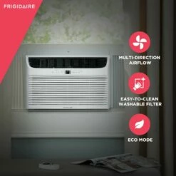 Frigidaire 23,000 BTU Window Air Conditioner With Heat -FRIGIDAIRE Sales Shop frigidaire fhwe252wa2 25000btu window ac heat features graphic