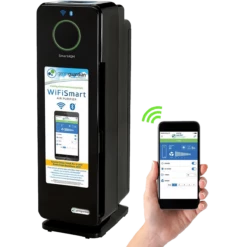 GermGuardian 22 In. 4-in-1 Wi-Fi Smart Tower Air Purifier -FRIGIDAIRE Sales Shop germguardian cdap4500bca smart air purifier wifi