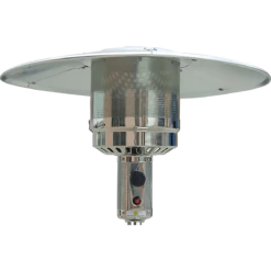 Hanover 48,000 BTU Steel Umbrella Propane Patio Heater - Hammered Bronze -FRIGIDAIRE Sales Shop hanover han001br 48000 btu umbrella propane patio heater hammered bronze heating element and umbrella reflector