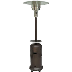Hanover 48,000 BTU Steel Umbrella Propane Patio Heater - Hammered Bronze