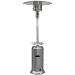 Hanover 48,000 BTU Umbrella Propane Patio Heater - Stainless Steel