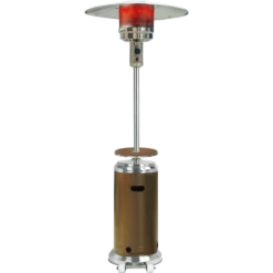Hanover 48,000 BTU Steel Umbrella Propane Patio Heater - Bronze/Stainless Steel