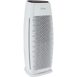 Hunter Digital Tall Tower EcoSilver + HEPA Air Purifier -FRIGIDAIRE Sales Shop hunter digital tall tower ecosilver hepa air filter white angle
