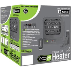 King Electric KB ECO2S Series 2-Stage Electronic Garage Heater -FRIGIDAIRE Sales Shop king electric kb eco2s series 2 stage electronic garage heater box