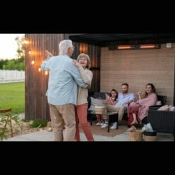 King Electric 1500W Radiant Outdoor Heater -FRIGIDAIRE Sales Shop king electric rk1215 rmt plg blk 1500w radiant outdoor heater lifetyle