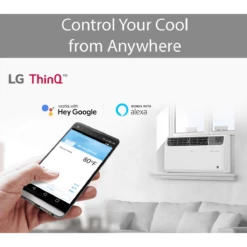 LG 12,000 BTU Dual Inverter Smart Wi-Fi Window Air Conditioner -FRIGIDAIRE Sales Shop lg LW1221VSM graphic 1