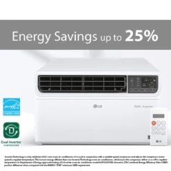 LG 10,000 BTU Dual Inverter Smart Wi-Fi Window Air Conditioner -FRIGIDAIRE Sales Shop lg lw1022ivsm graphic 4
