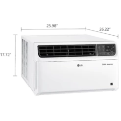 LG 23,500 BTU Dual Inverter Wi-Fi Enabled Window Air Conditioner 19 LG 23,500 BTU Dual Inverter Wi-Fi Enabled Window Air Conditioner -FRIGIDAIRE Sales Shop lg lw24221vsm 22000 btu dual inverter smart wifi window air conditioner dimensions