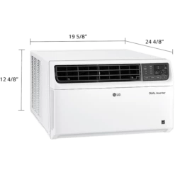 LG 8,000 BTU Dual Inverter Wi-Fi Enabled Window Air Conditioner -FRIGIDAIRE Sales Shop lg lw80221vsm 8000 btu dual inverter smart wifi window air conditioner dimensions