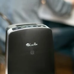 LivePure Combination HEPA Air Purifier & Evaporative Humidifier -FRIGIDAIRE Sales Shop livepure hepa air purifier evaporative humidifier black lifestyle 2