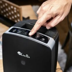 LivePure Combination HEPA Air Purifier & Evaporative Humidifier -FRIGIDAIRE Sales Shop livepure hepa air purifier evaporative humidifier black lifestyle 3