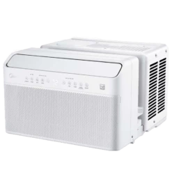 Midea 10,000 BTU U-Shaped Wi-Fi Enabled Window Air Conditioner -FRIGIDAIRE Sales Shop midea maw10v1qwt 10000 btu u shaped wifi enabled window air conditioner left view