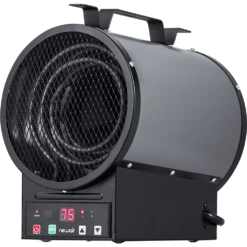 NewAir 2-in-1 Freestanding Or Ceiling/Wall Mounted Electric Garage Heater -FRIGIDAIRE Sales Shop newair 2 in 1 freestanding ceiling wall mount electric garage heater left angle