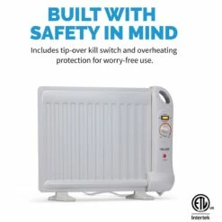 NewAir Portable Under Desk Heater -FRIGIDAIRE Sales Shop newair ah 400 low watt under desk heater safety features graphic