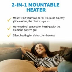 NewAir DiamondHeat 2-in-1 Portable Or Wall Mounted Micathermic Heater Panel 18 NewAir DiamondHeat 2-in-1 Portable Or Wall Mounted Micathermic Heater Panel -FRIGIDAIRE Sales Shop newair diamondheat 2 in 1 portable or wall mounted mica convection heater main features graphic