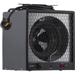 NewAir Portable 5600-Watt Electric Garage Heater -FRIGIDAIRE Sales Shop newair g56 portable 240v garage heater angle with plug
