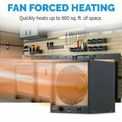 NewAir Portable 5600-Watt Electric Garage Heater -FRIGIDAIRE Sales Shop newair g56 portable 240v garage heater fan forced heating graphic