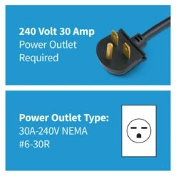 NewAir Portable 5600-Watt Electric Garage Heater -FRIGIDAIRE Sales Shop newair g56 portable 240v garage heater plug outlet graphic