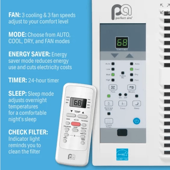 Perfect Aire 6,000 BTU Window Air Conditioner 8 Perfect Aire 6,000 BTU Window Air Conditioner - Image 6