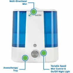PureGuardian 1.5 Gallon Top Fill Cool Mist Ultrasonic Humidifier W/ Aromatherapy -FRIGIDAIRE Sales Shop pureguardian h1175wca top fill cool mist ultrasonic humidifier aromatherapy features