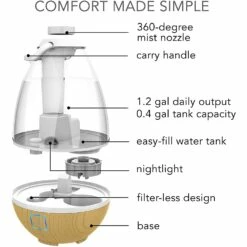 Sharper Image UHT1 Ultrasonic Humidifier -FRIGIDAIRE Sales Shop sharper image uht1 ultrasonic humidifier features