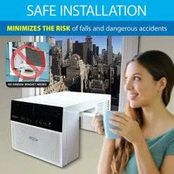 Soleus Air Saddle Window Air Conditioner W/ Wi-Fi -FRIGIDAIRE Sales Shop soleus air ws308e201 8000 btu saddle window air conditioner no bracket