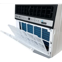 Soleus Air Wi-Fi Enabled 10,000 BTU Saddle Window Air Conditioner W/ Heat -FRIGIDAIRE Sales Shop soleus air ws410ehw301 wifi enabled 10000 btu saddle window air conditioner heat filter