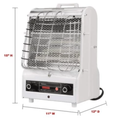 TPI 1500/900/600W 120V Radiant/Fan Forced Portable Heater -FRIGIDAIRE Sales Shop tpi 198tmc radiant fan forced portable heater measurements