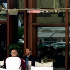 Westinghouse 1500 Watt Electric Mounted Patio Heater -FRIGIDAIRE Sales Shop westinghouse infrared electric outdoor heater wall mount with remote lifestyle 2