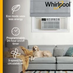 Whirlpool Energy Star 12,000 BTU Window Air Conditioner -FRIGIDAIRE Sales Shop whirlpool whaw121cw energy star 12000 btu window air conditioner graphic 1
